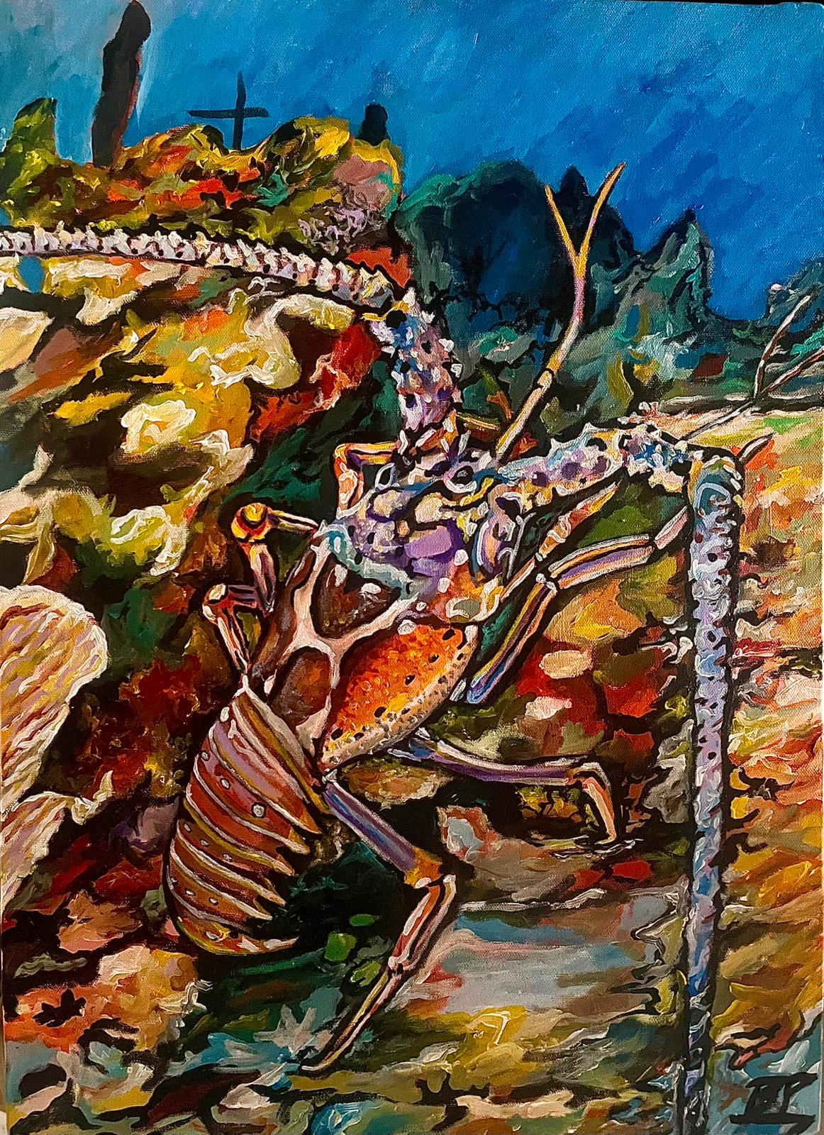 Bahamian Crawfish 11" x 14" Print