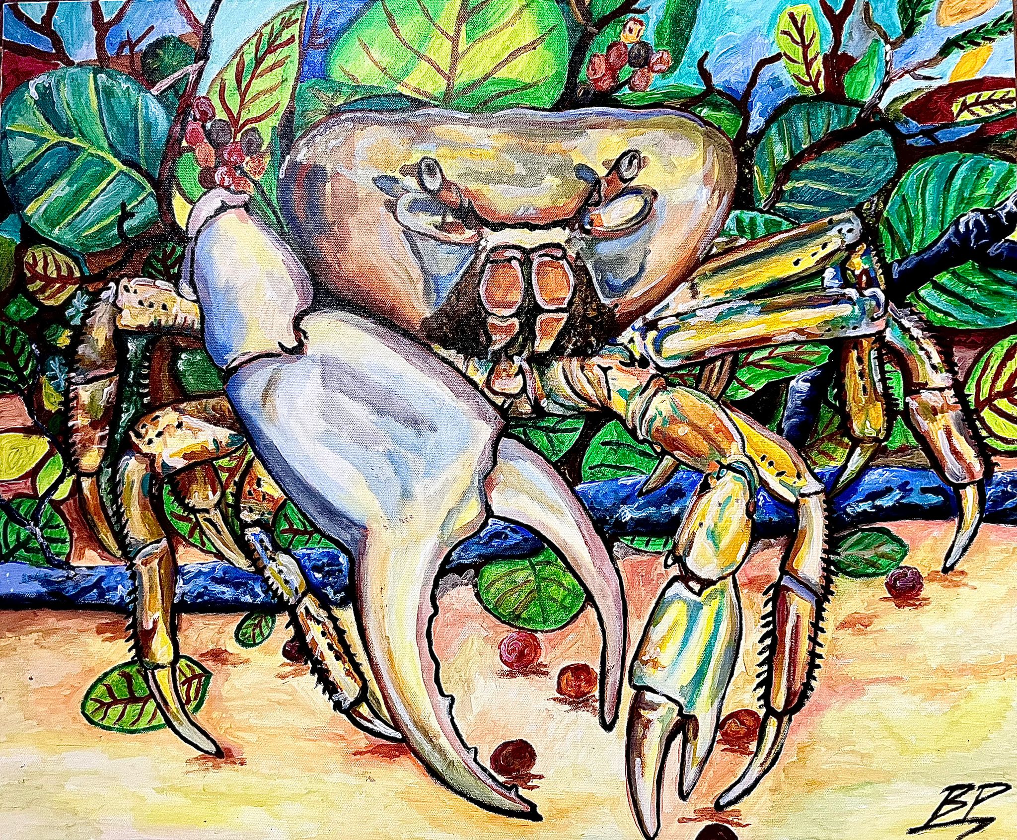 "Let's Have a Talk!" Crab Print 11"x14"