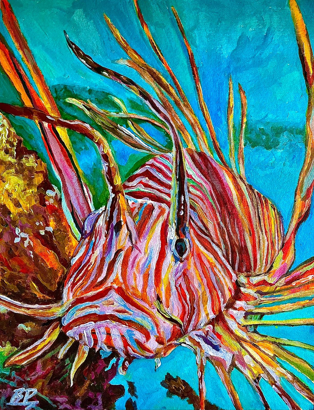 Lionfish in Turquoise