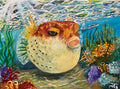 "Trouble in the Distance" Pufferfish Print 11" x 14"