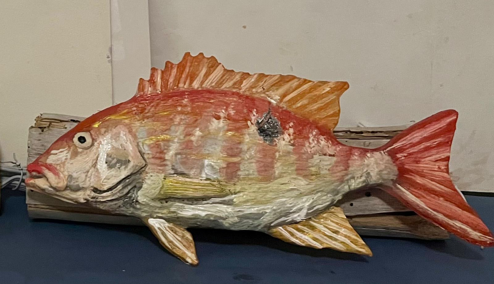 Mutton Snapper Resin Light Fixture
