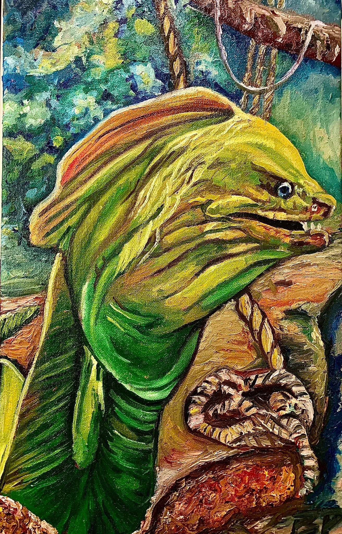 “Ready To Strike” Eel Print 11”x14”