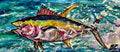 “Warming Up” Tuna Painting Acrylic on 1/4” Plywood
