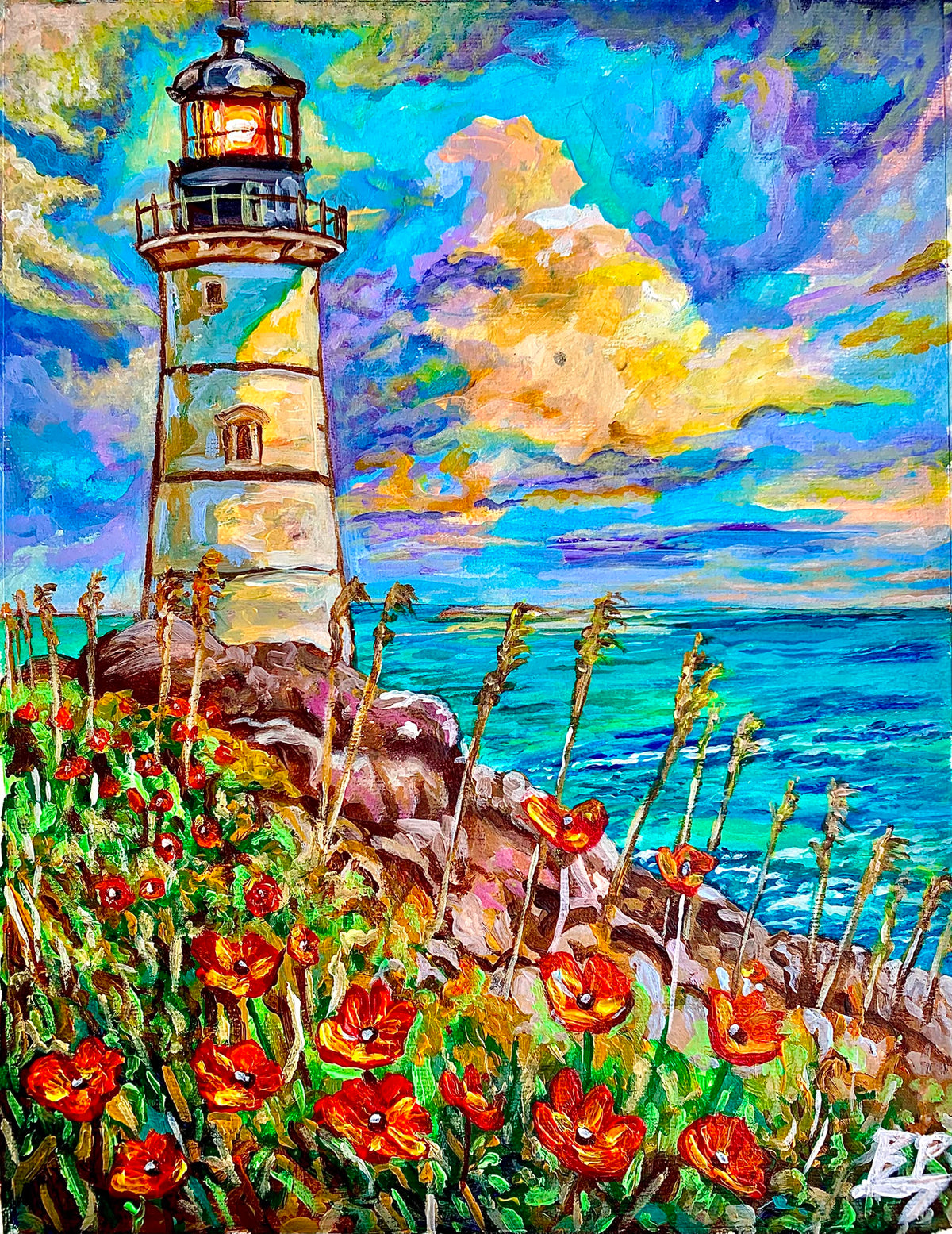 "The Watchman" Lighthouse Print (Size options available)