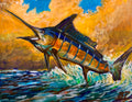 "Blues Out" Marlin Print 11" x 14"